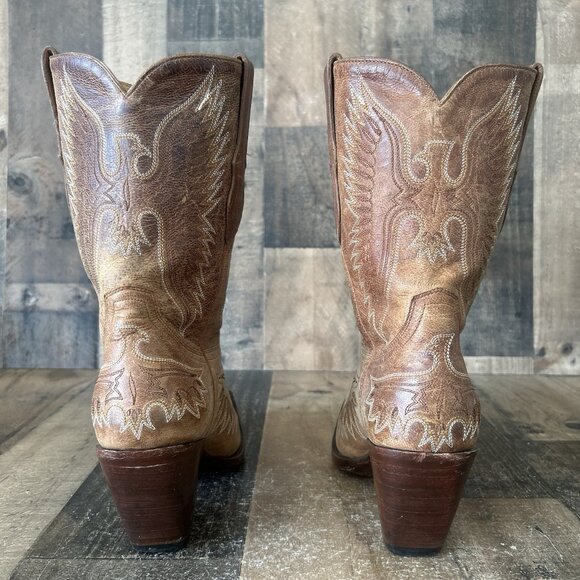 Old Gringo Pointed Toe Eagle Western Cowboy Boots Womens 9 B - Picture 10 of 12